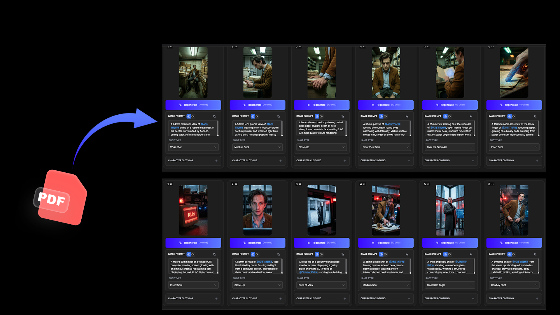 Script-to-Storyboard Engine rendering